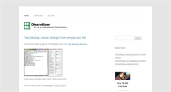 Desktop Screenshot of discretizer.org