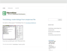 Tablet Screenshot of discretizer.org