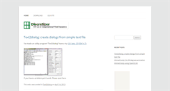 Desktop Screenshot of discretizer.com
